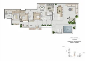 NL-Cobertura linear 3 suítes - 239m² - GQ 7.000 - Finais 02 e 03-21
