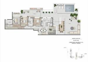 NL-Cobertura linear 3 suítes - 242m² - GQ 7.000 - Finais 01 e 04-22